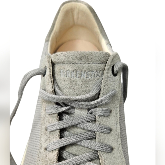Birkenstock Men's Bend Low Canvas-Suede - EUC -Whale Gray - Sz 11 - EU 44 - Picture 7 of 9